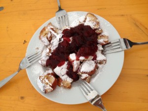 Powdered sugar deliciousness at the Ernte Dank festival we stumbled on in Vienna